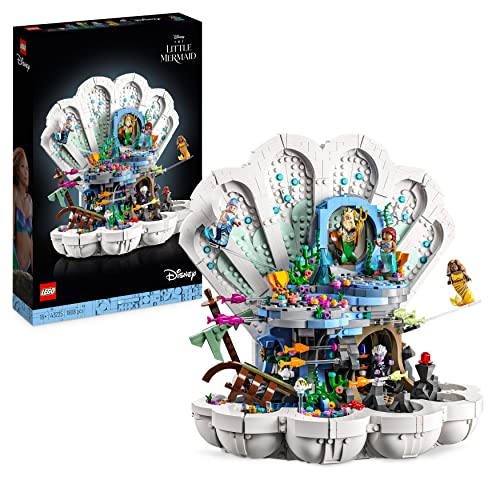 LEGO 43225 Disney Princess La Conchiglia Reale della Sirenetta, Regalo  Natale Donna, Uomo, Adulti, Ragazze e Ragazzi, Set Film 2023 con Figure di  Ariel, Ursula, Sebastian e Flounder, Decorazione Casa – Giochi