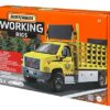 Matchbox - Mezzi da Lavoro, ​Confezione da 4 Veicoli di Grandi Dimensioni con Dettagli Autentici e Attrezzatura per Costruzioni, Giocattolo per Bambini 3+ Anni, HCC07 - immagine 3