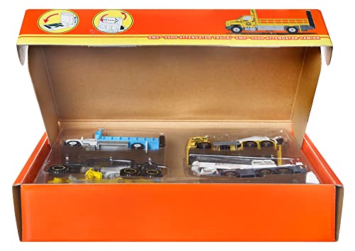 Matchbox - Mezzi da Lavoro, ​Confezione da 4 Veicoli di Grandi Dimensioni con Dettagli Autentici e Attrezzatura per Costruzioni, Giocattolo per Bambini 3+ Anni, HCC07 - immagine 6
