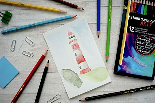 Stabilo STABILOaquacolor - Matita colorata acquarellabile - ARTY - Astuccio da 36 - Colori assortiti - immagine 5