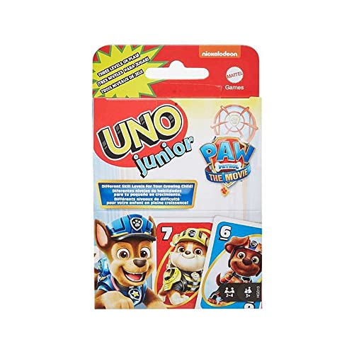 Mattel Games- Gioco di Carte UNO Junior Versione Paw Patrol