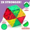 Playmags 100 Pcs di Costruzioni Magnetiche - Impara Forme,Colori e Alfabeti - STEM Magneti più Forti Giocattoli - Blocchi Magnetici 3D - Resistenti tessere magnetiche bambini - Costruzione Magnetica - immagine 4