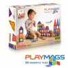 Playmags 100 Pcs di Costruzioni Magnetiche - Impara Forme,Colori e Alfabeti - STEM Magneti più Forti Giocattoli - Blocchi Magnetici 3D - Resistenti tessere magnetiche bambini - Costruzione Magnetica - immagine 6