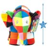 Rainbow Designs The Elephant Elefante Elmer Peluche, Multicolore, 17,5 cm, EL1441 - immagine 4