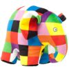 Rainbow Designs The Elephant Elefante Elmer Peluche, Multicolore, 17,5 cm, EL1441