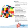 Rainbow Designs The Elephant Elefante Elmer Peluche, Multicolore, 17,5 cm, EL1441 - immagine 5