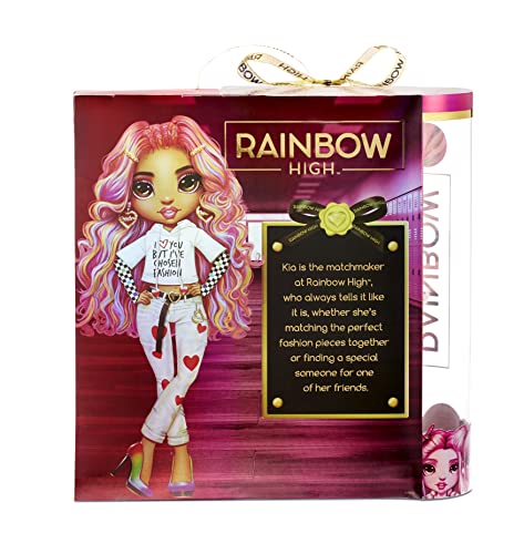 Rainbow High Edizione Speciale - KIA Hart - Bambola alla Moda di San Valentino con Capelli Multicolori e Supporto per Bambole - Include Abiti, Accessori e Altro - età: 6+ Anni - immagine 6