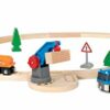 BRIO World - Starter Set Ferrovia Carica e Trasporta, Set Costruzioni Trenino in Legno da 19 Pezzi, Giocattolo per Bambino e Bambina 3+ Anni - immagine 3