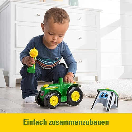 Tomy John Deere Johnny Tractor Costruisci Un Trattore, Singolo, Multicolore, X-Large, 46655 - immagine 4