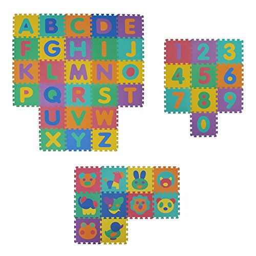 Spielwerk Tappeto Puzzle Bambini 86 pz. 1,92 x 1,92m Tappetino Gioco Gomma  Eva Resistente Lavabile – Giochi e Prodotti per l'Età Evolutiva