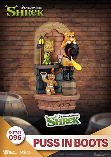 Beast Kingdom - Shrek DS-096 Puss In Boots Diorama Stage 6" Statue - immagine 5