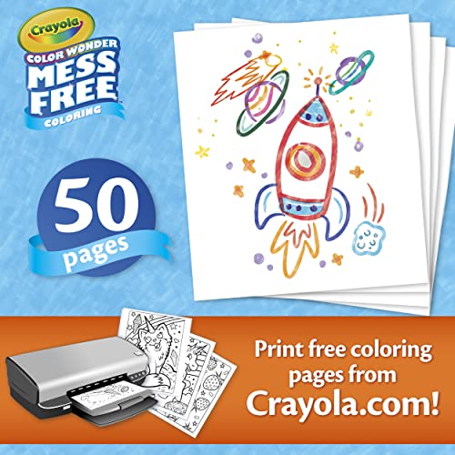 Crayola Colorazione gratuita di Wonder Mess di colore, pagine da colorare vuote, 50 conteggio, set di ricarica della pagina stampabile - immagine 3