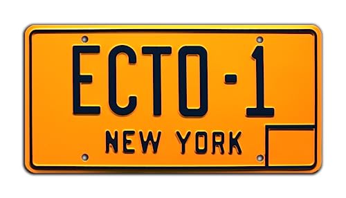 Ghostbusters | ECTO-1 | Metal Stamped License Plate