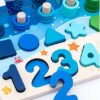 Giochi Educativi Montessori, Gioco Pesca Magnetica, in Legno per Imparare i colori, e la Matematica - immagine 6