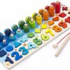 Giochi Educativi Montessori, Gioco Pesca Magnetica, in Legno per Imparare i colori, e la Matematica - immagine 10