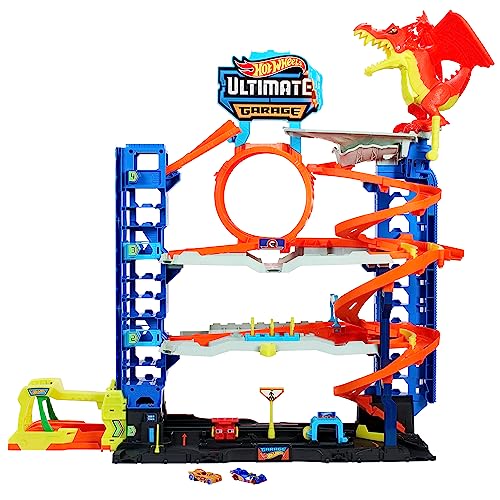 Hot Wheels City – Mega Garage, Playset con quattro livelli di