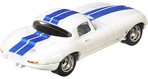 Hot Wheels Jaguar Lightweight E-Type Vehicle, Car Culture Circuit Legends Vehicles for 3 Kids Years Old & Up, Premium Collection of Car Culture 1:64 Scale Vehicles - immagine 3