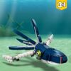 LEGO 31088 Creator Creature degli Abissi, Set 3 in 1 con Animali Giocattolo Marini da Costruire come Squalo, Calamaro o Rana Pescatrice, Giochi per Bambini e Bambine, Idee Regalo - immagine 4