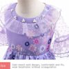 LZH Mirabel Costume Vestito per Ragazze Cosplay Isabela Madrigal Principessa Halloween Vestire con Occhiali Orecchini - immagine 4