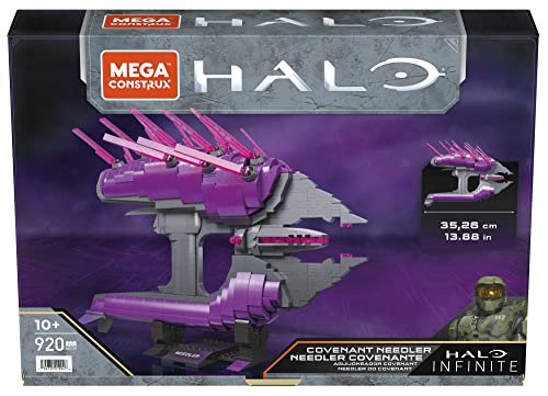 MEGA Construx Covenant Needler Collector Halo Infinite Construction Set, Building Toys for Kids, Colore, HDC30 - immagine 6