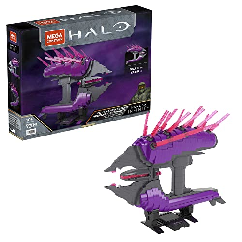 MEGA Construx Covenant Needler Collector Halo Infinite Construction Set, Building Toys for Kids, Colore, HDC30