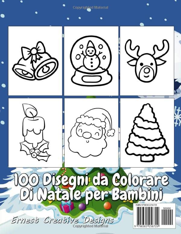 Natale Da Colorare 2-6 Anni: 100 Pagine da Colorare di Natale - Libro da Colorare Bambini - Natale Libri Bambini - Natale Regali Bambini - Album da Colorare per Bambini per Ragazzi e Ragazze - immagine 3