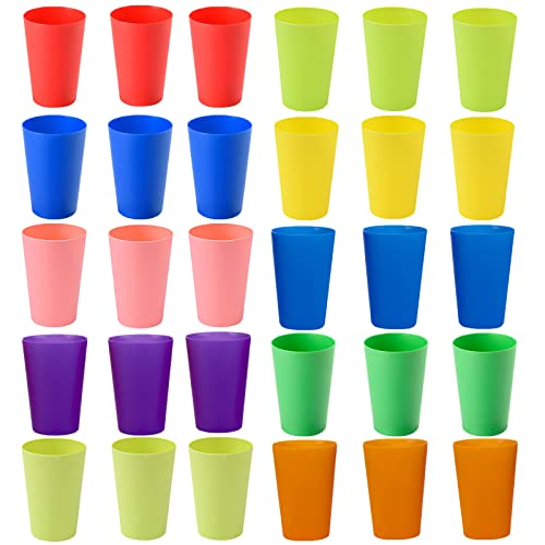 PALUDO 30 Pezzi Bicchieri di Plastica Riutilizzabili – 260 ml Bicchieri  Plastica Colorati – Tazza di Plastica Acqua Infrangibile – per Bambini  Feste Picnic Campeggio Viaggi Cucina (10 Colori) – Giochi e Prodotti per  l'Età Evolutiva