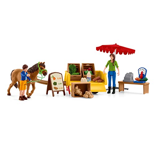 Schleich- Sunny Day-Supporto Mobile per Fattoria Farm World, Multicolore, 34 x 23 x 12 cm, 42528