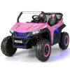 COSTWAY 12V Auto Elettrico per Bambini, Macchina Fuoristrada a 2 Posti, Macchina Elettrica con Luci Suoni, Regalo per Bambini 3-8 Anni, 118x74x71 cm