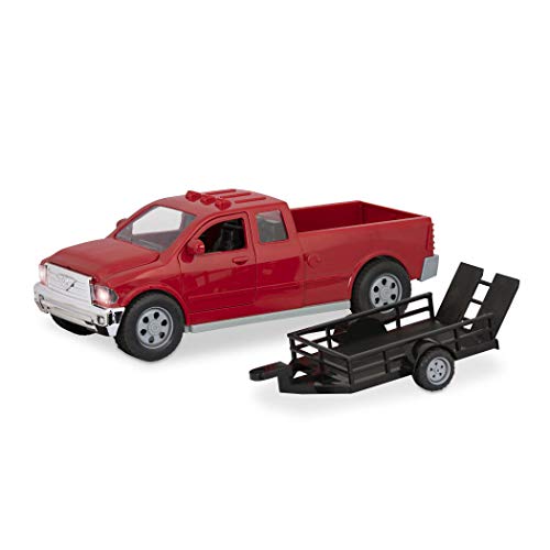 Driven by Battat Mid-Sized Pick-Up Truck Raccolta Medio rimorchio Staccabile, luci e Suoni – Camion e Giocattoli da Costruzione per Bambini dai 3 Anni in su, Colore Nylon/A, 0 - immagine 6