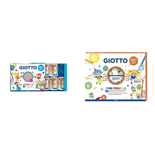 Giotto Party Gifts Acquerellini – 8 astucci da 15 pz – Giochi e