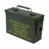 HMF 70001 Cassa per Le Munizioni in Stile Militare USA, Secchio Porta Munizioni, Scatola di Metallo, Verde, Dimensioni Diverse