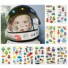 Habett Tatuaggi Temporanei per Bambini Set 60 Fogli Adesivi, Unicorno Dinosauro Spazio Pirata Animali, Regali Gratificanti per Ragazzi, Feste di Compleanno - immagine 6