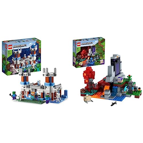 LEGO 21186 Minecraft Il Castello di Ghiaccio, Giocattoli Creativi da  Costruire con Figure di Zombie e Scheletri, Giochi per Bambini da 8 Anni in  su – Giochi e Prodotti per l'Età Evolutiva