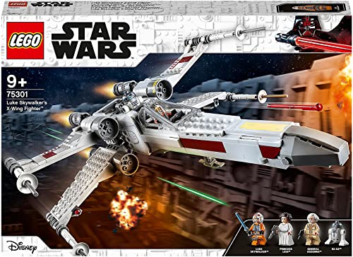 LEGO 75301 Star Wars X-Wing Fighter di Luke Skywalker, Giochi per Bambini e  Bambine da 9 Anni in su, Set con Astronave Giocattolo, Minifigure della  Principessa Leila e Droide R2-D2, Idee Regalo –