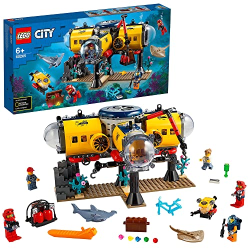 Minifigure Di Squalo Giocattolo E Pilota, Lego City Oceans, Set Da Gioco  Per Bambini Dai 4 Anni In Su, 60263