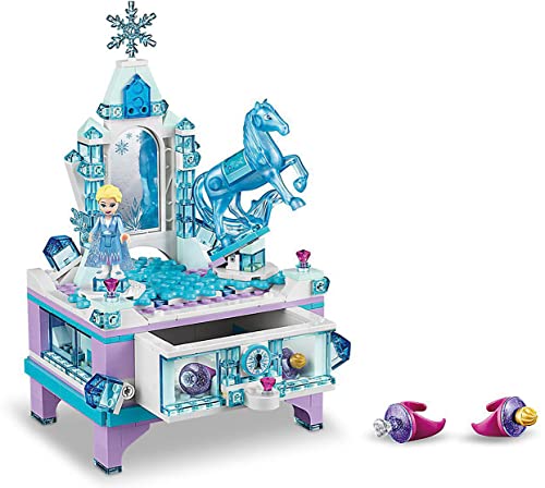 LEGO Disney Frozen II Il Portagioielli di Elsa con Mini-doll della Principessa Elsa e Figura di Nokk, Cassetto con Chiusura, Piattaforma Girevole, Giocattoli da Collezione per Bambini, 41168 - immagine 4
