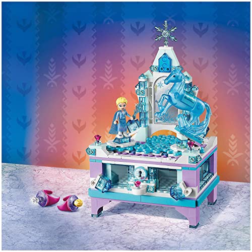 LEGO Disney Frozen II Il Portagioielli di Elsa con Mini-doll della Principessa Elsa e Figura di Nokk, Cassetto con Chiusura, Piattaforma Girevole, Giocattoli da Collezione per Bambini, 41168 - immagine 8