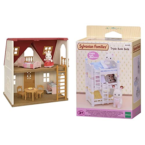 SYLVANIAN FAMILIES 5567 Cosy Cottage Starter Home, Dollhouse Playset, Multicolore