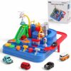 Umitive Pista Macchinine Giocattolo, Gioco di Avventura Auto, Città Salvare Auto Playset con Piste da Corsa, Giocattolo di Sviluppo Interattivi per Bambini 3 4 5 6 7 8 Anni (Small)