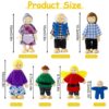 Wisplye Famiglia di Bambole di Legno Set Casa Delle Gioco Famiglia con 7pcs Mini Figure Persone Adorabili Giocattolo per Bambini Ragazzi Finto Accessori Regalo - immagine 6