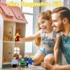 Wisplye Famiglia di Bambole di Legno Set Casa Delle Gioco Famiglia con 7pcs Mini Figure Persone Adorabili Giocattolo per Bambini Ragazzi Finto Accessori Regalo - immagine 7
