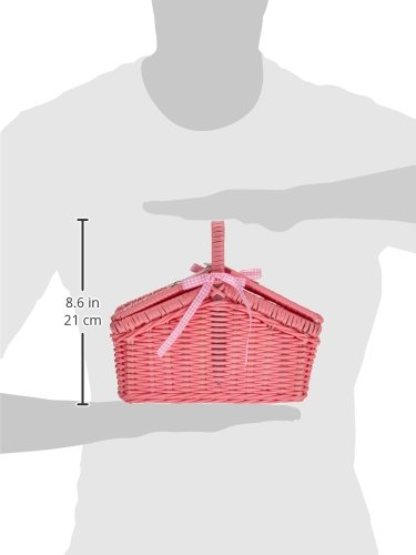 9980 Cestino da picnic Fiori colorati small foot, in legno intrecciato con accessori, set di stoviglie per bambini 20 pz., a partire da 3 anni - immagine 7