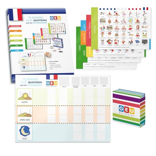 Agenda Giornaliera per Bambini – Calendario Visivo con 140 Pittogrammi per  Comunicare e Organizzare la Routine – Velcro Adesivo per Gestire Attività  Quotidiane nei Bambini ASD – Giochi e Prodotti per l'Età Evolutiva