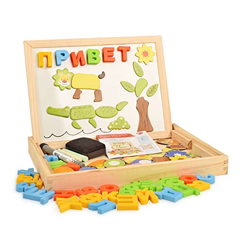 Lettere e numeri magnetici di legno - Magneti da frigorifero per bambini -  Lettere alfabeto e magneti numerici per bambini - Abc e giocattoli di  apprendimento ortografico - Stocki
