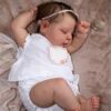 Bambole Reborn Femmina Silicone Originali Sembra un vero Bambino con gli occhi chiusi bambolotti realistica Baby Dolls Regali per Ragazzi - immagine 4