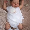 Bambole Reborn Femmina Silicone Originali Sembra un vero Bambino con gli occhi chiusi bambolotti realistica Baby Dolls Regali per Ragazzi