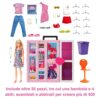 Barbie- Armadio dei Sogni Playset con bambola bionda, largo più di 60cm, 30+outfit e accessori, Giocattolo per Bambini 3+Anni,HGX57 - immagine 5