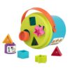 Battat – Stapelturm und Formensortierspiel 2-TLG. Set – Motorik und Lernspielzeug für Kinder ab 1 Jahr mit Buchstaben, Zahlen und Formen - immagine 5