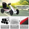 COSTWAY Gokart a Pedali per Bambini, Macchina Cavalcabile, Sedile Regolabile, Freno a Mano, 3-8 Anni - immagine 6